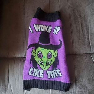 Halloween witch pet sweater
